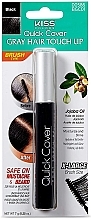 Hair Mascara - Kiss Quick Cover Gray Hair Touch Up Brush Type — photo N1