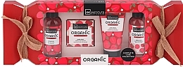 Fragrances, Perfumes, Cosmetics Beauty Set - IDC Institute Organic Red Fruits Candy (sh/gel/80ml + b/foam/80ml + h/cr/50ml + soap/50g)