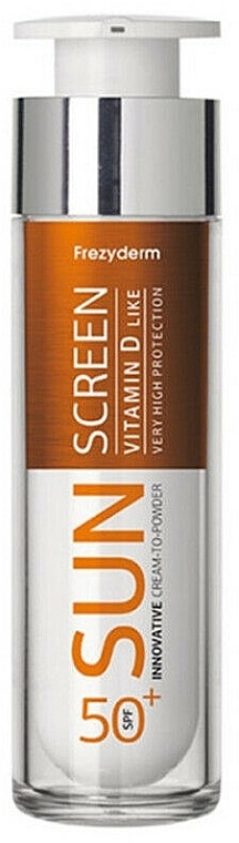 Facial Sun Cream - Frezyderm Sun Screen Vitamin D Like Skin Benefits Cream to Powder SPF50+ — photo N1