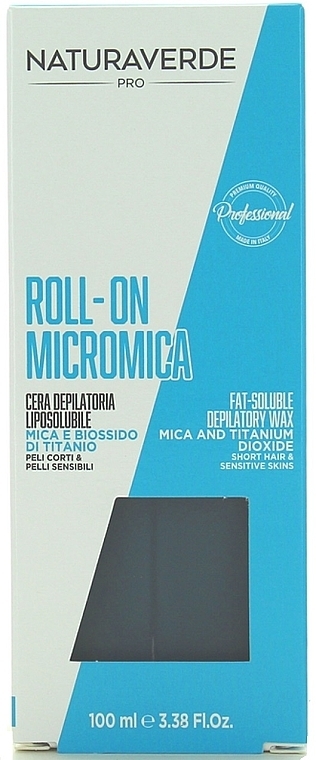 Depilatory Wax - Naturaverde Pro Micromica Roll-On Fat Soluble Depilatory Wax — photo N1