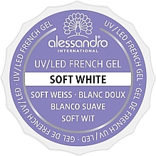 Nail Gel - Alessandro International French Gel Soft White — photo N1