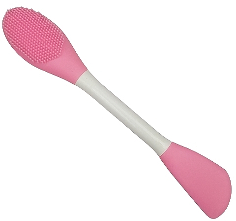 Silicone Mask Brush, pink white - Deni Carte — photo N1