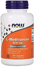 Dietary Supplement "L-Methionine", 500mg - Now Foods L-Methionine Capsules — photo N1