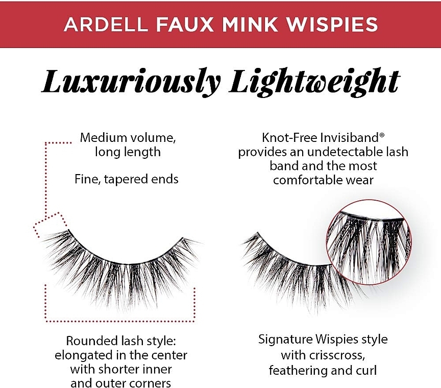 False Lashes - Ardell Faux Mink Multipack Wispies — photo N2