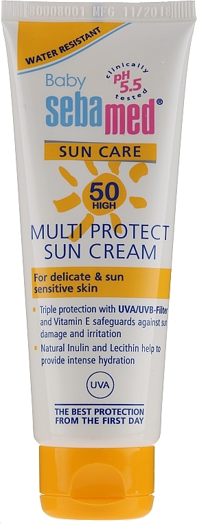 Baby Sunscreen Cream - Sebamed Kids Sunscreen SPF 50 Baby Sun Cream — photo N2