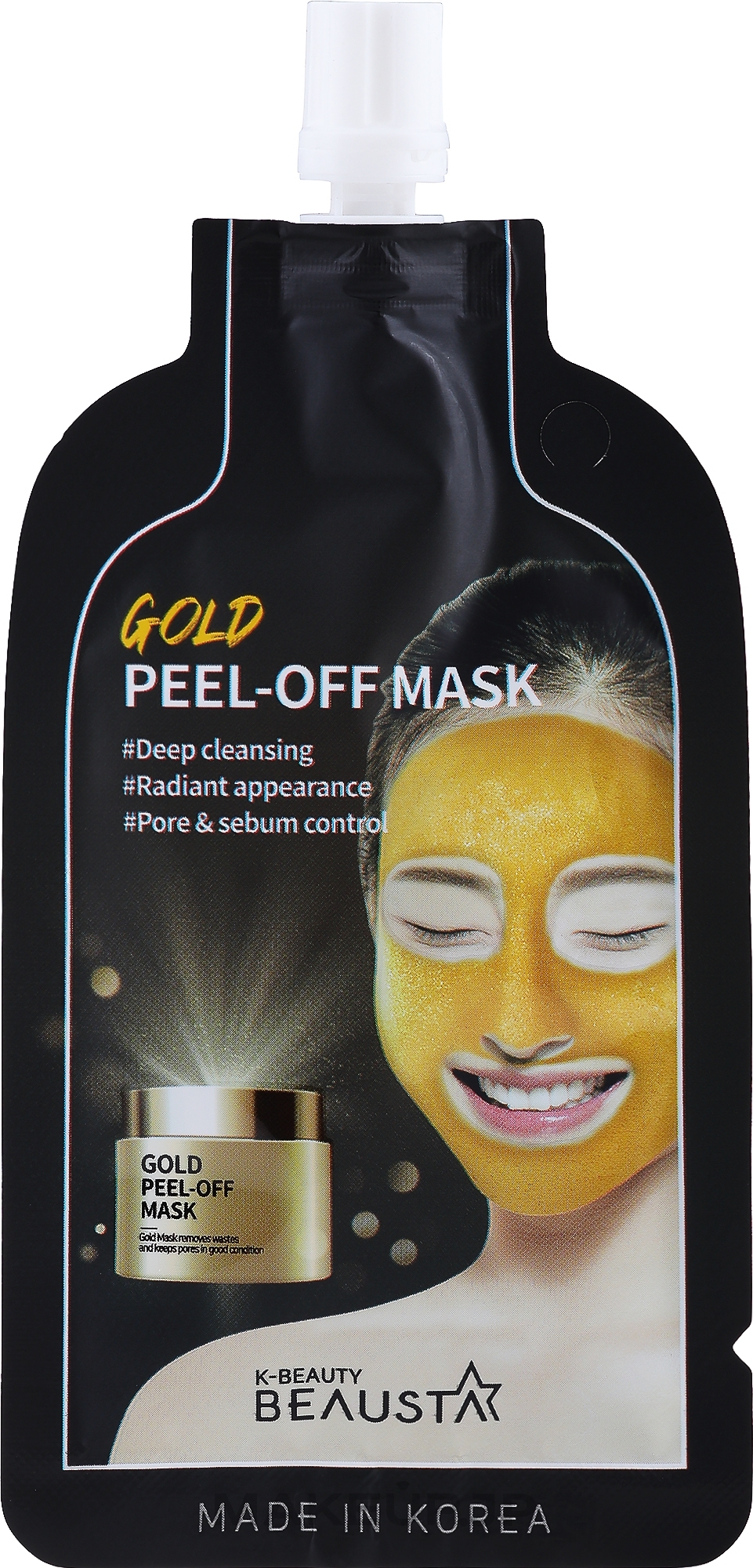 Renewal Face Mask - Beausta Gold Peel Off Mask — photo 20 ml