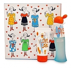 Fragrances, Perfumes, Cosmetics Moschino I Love Love - Set (edt/30ml + b/lot/50ml)