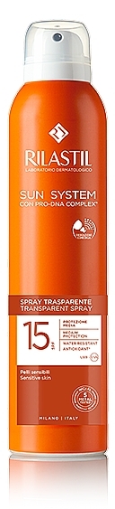 Transparent Sunscreen Spray SPF15 - Rilastil Sun System Transparent Spray SPF15 — photo N1