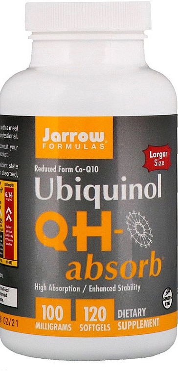 Coenzyme Ubiquinol 100 mg - Jarrow Formulas Ubiquinol QH-Absorb 100 mg — photo N5