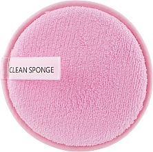 Face Cleansing & Makeup Remover Microfiber Sponge, pink - Beauty LUXURY — photo N1