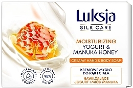Yoghurt & Manuka Honey Cream Soap - Luksja Silk Care Moisturizing Yogurt & Manuka Honey Creamy Hand & Body Soap — photo N1