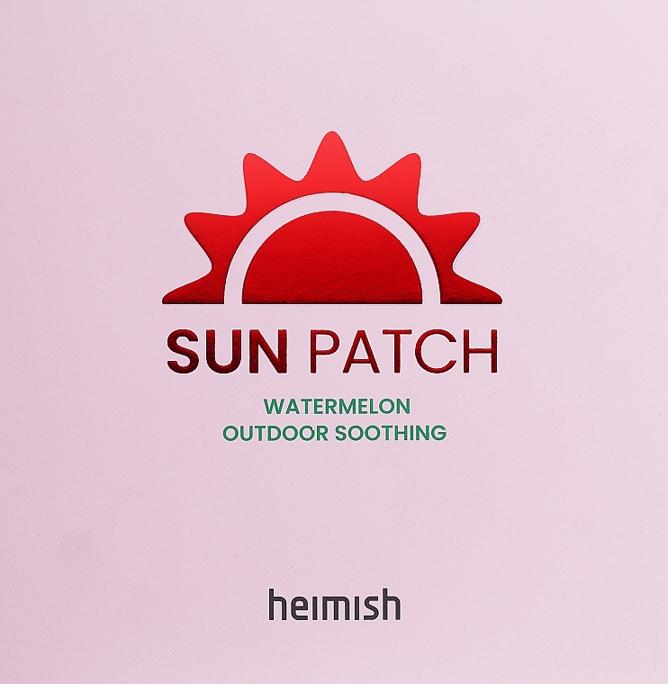 Moisturizing Patches for Protection against Harmful UV Radiation - Heimish Watermelon Outdoor Soothing Sun Patch — photo N2