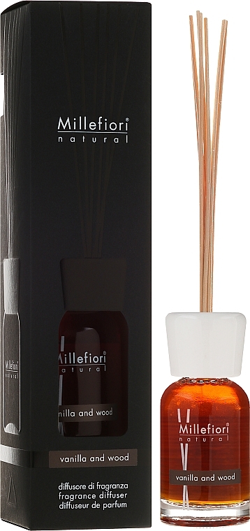 Vanilla & Wood Fragrance Diffuser - Millefiori Milano Natural Diffuser Vanilla & Wood  — photo N3