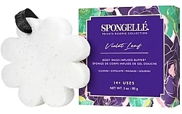 Fragrances, Perfumes, Cosmetics Vilet Leaf Body Wash Infused Buffer - Spongelle Private Reserve Collection Violet Leaf