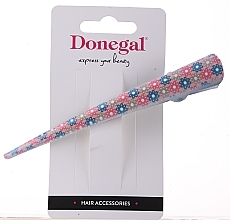 ヘアクリップ FA-5750、フラワー付き ピンク - Donegal — photo N1