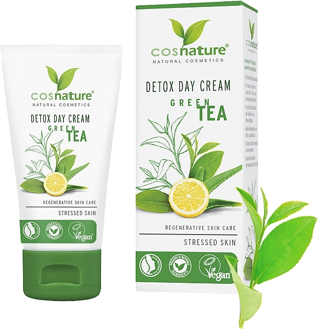 Day Cream "Detox" - Cosnature Detox Day Cream Organic Green Tea — photo N1