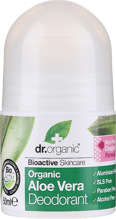 Deodorant "Aloe" - Dr. Organic Bioactive Skincare Aloe Vera Deodorant — photo N1