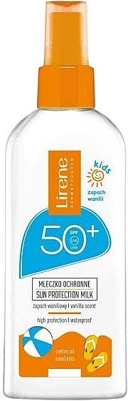 Vanilla Scented Kids Sunscreen Milk SPF 50 - Lirene Kids Sun Protection Milk SPF 50 — photo N1