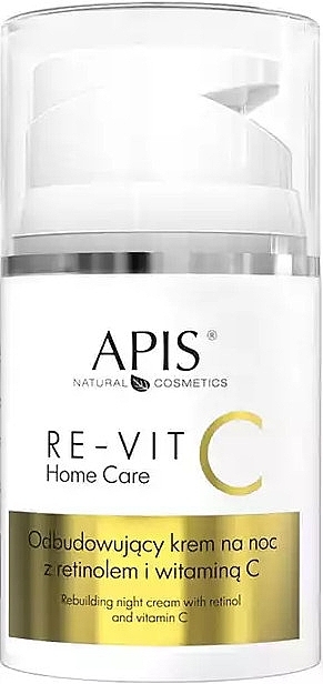 Rebuilding Retinol & Vitamin C Night Cream - APIS Professional Re-Vit C Home Care Rebuilding Night Cream With Retinol & Vitamin C — photo N1