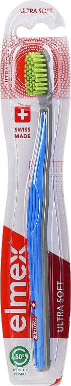 Toothbrush, ultra soft, dark blue - Elmex Swiss Made Ultra Soft Toothbrush  — photo N1