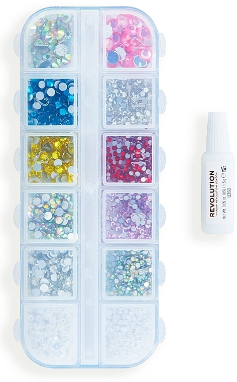 Rhinestone Set + Glue - Makeup Revolution Artist Collection Embellishment Kit — photo N4