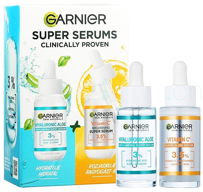 Set - Garnier Skin Naturals Super Serums Clinically Proven (serum/2x30ml) — photo N2