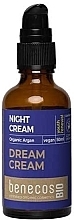 Night Face Cream with Argan Oil - Benecos Bio Organic Argan Night Cream — photo N1