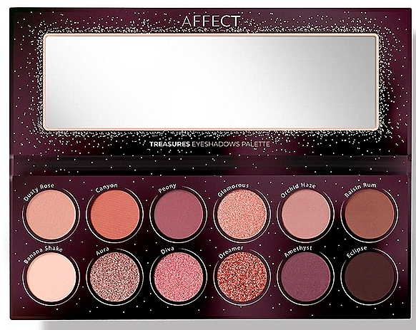 Pressed Eyeshadow Palette - Affect Treasures Eyeshadow Palette — photo N3