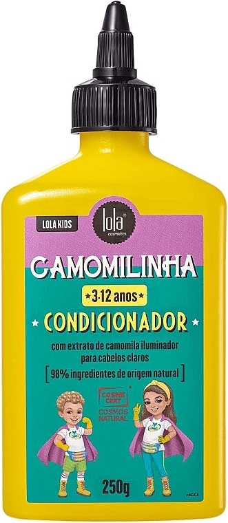 Kids Conditioner for Blonde Hair - Lola Cosmetics Kids Camomilinha Conditioner — photo N1