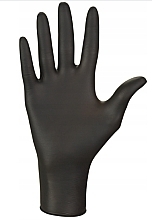 Fragrances, Perfumes, Cosmetics Disposable Glove, uncoated, size M, black - Zarys Easycare Gloves