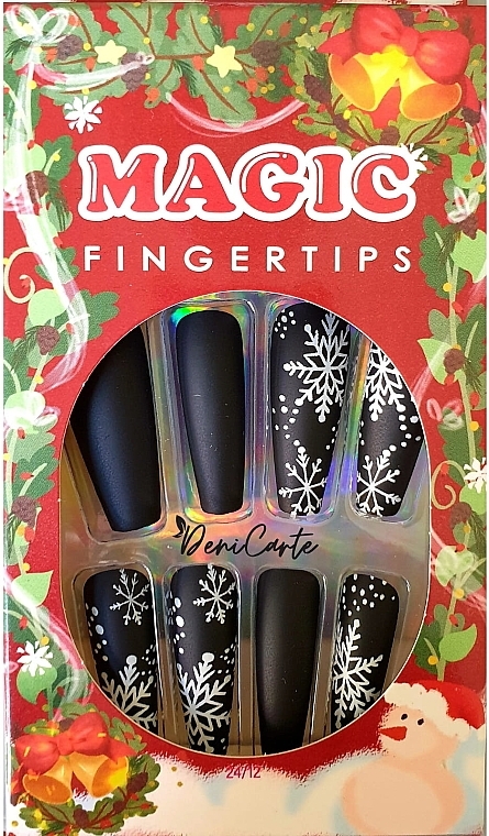 Christmas Nail Tips, 24 pcs - Deni Carte — photo N1