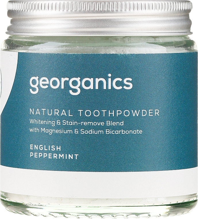 Natural Toothpowder - Georganics English Peppermint Natural Toothpowder — photo N5