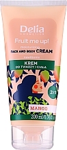 Fragrances, Perfumes, Cosmetics Face & Body Cream with Mango Scent - Delia Fruit Me Up! Face & Body Cream 2in1 Mango Scented