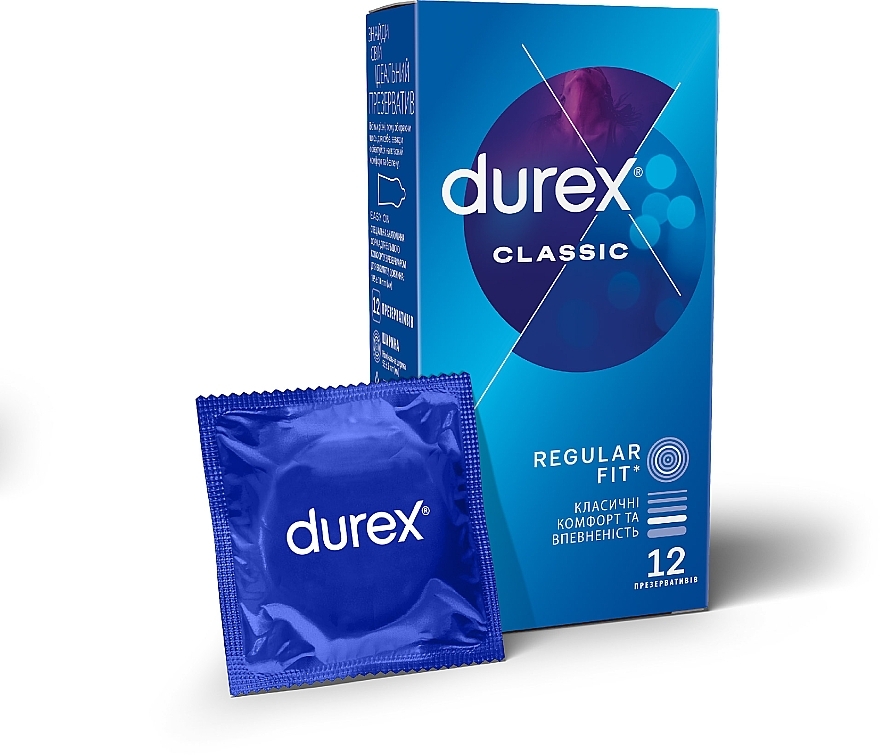 Condoms, 12 pcs - Durex Classic — photo N1