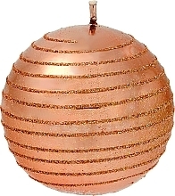 Fragrances, Perfumes, Cosmetics Decorative Candle, copper, ball, 10cm - Artman Andalo Metalic