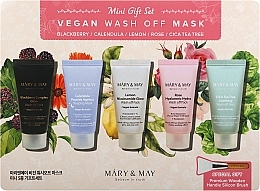 Set - Mary&May Vegan Wash Off Mask Mini Gift Set, 5 products — photo N1