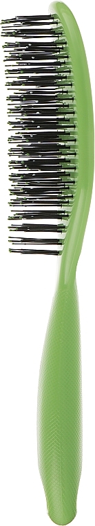 Kids Hair Brush "Spider", 12 rows, glossy, green - I Love My Hair — photo N3