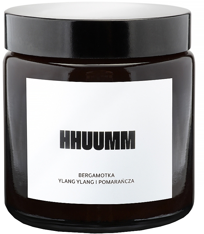 Natural Soy Candle with Bergamot, Ylang-Ylang & Orange Scent - Hhuumm — photo N1