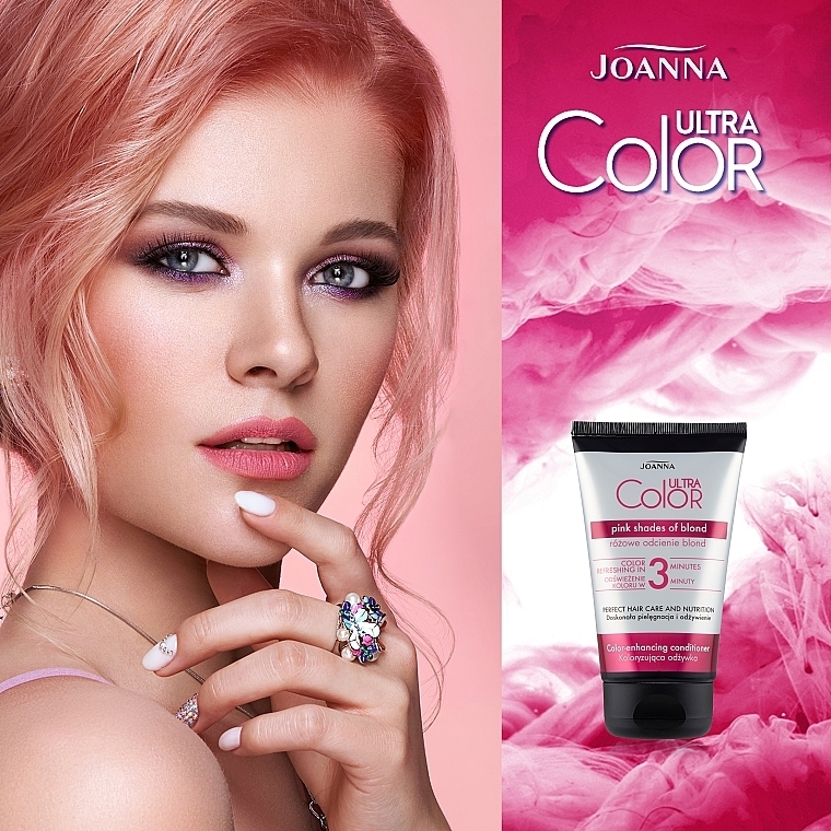 Tinted Hair Conditioner - Joanna Ultra Color System Pink Shades Of Blond — photo N3