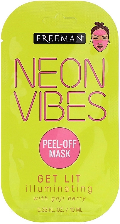 Illuminating Peel-Off Mask - Freeman Beauty Neon Vibes Get Lit Illuminating Peel-Off Beauty Mask — photo N1