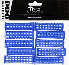 Plastic Hair Rollers d20 mm, blue - Tico Professional — photo N1