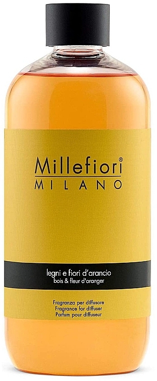 Fragrance Diffuser Refill - Millefiori Milano Natural Legni E Fiori d'Arancio Diffuser Refill — photo N1