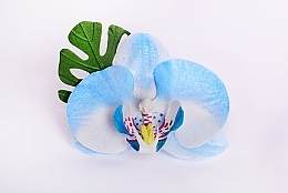 Fragrances, Perfumes, Cosmetics Blue Orchid Elastic Hair Band - Katya Snezhkova