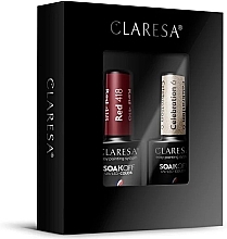 Fragrances, Perfumes, Cosmetics Gel Polish Set #22 - Claresa SoakOFF UV/LED Color Red/Celebration (gel/polish/2x5g)