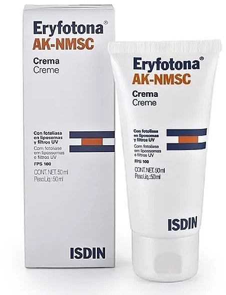 Sunscreen SPF100 - Isdin Eryfotona AK-NMSC SPF 100+ Cream — photo N1