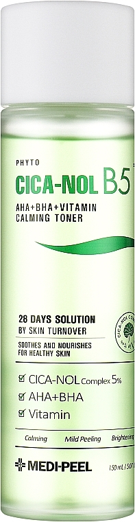 Anti-Inflammatory Revitalizing Tonic - MEDIPEEL Phyto CICA-Nol B5 AHA BHA Vitamin Calming Toner — photo N2