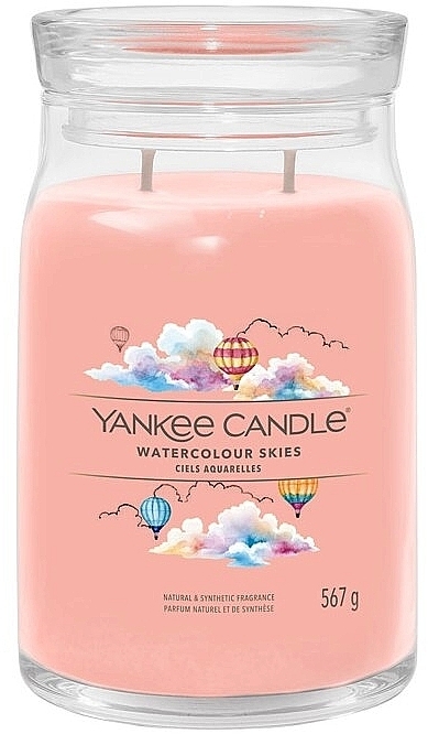 Scented Candle in Jar - Yankee Candle Watercolour Skies — photo N1