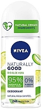 Roll-On Aloe Deodorant - Nivea Naturally Good Deodorant Roll-on Bio Aloe Vera — photo N1