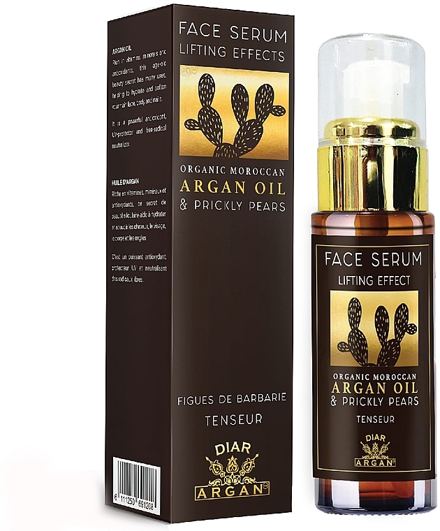 Argan Oil & Prickly Pear Lifting Serum - Diar Argan Lifting Face Serum With Argan Oil & Prickly Pears — photo N1