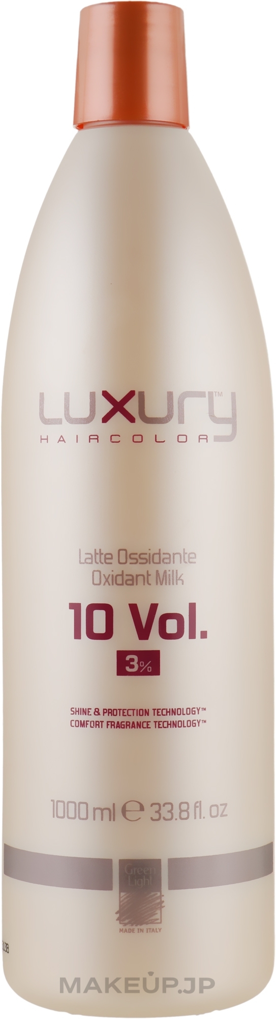 Milk Oxidant - Green Light Luxury Haircolor Oxidant Milk 3% 10 vol. — photo 1000 ml